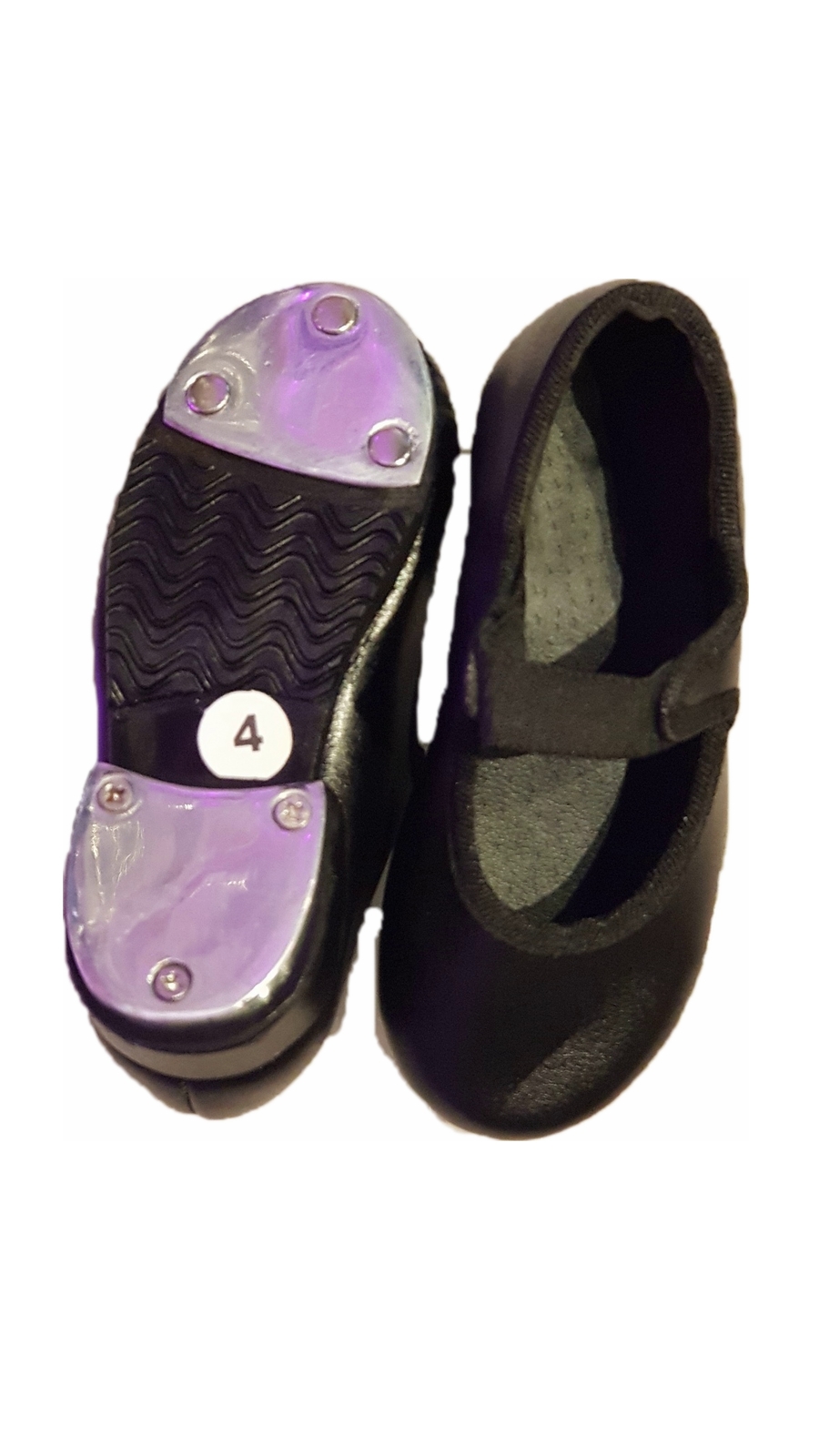 purple tap shoes