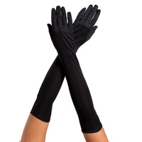 Long gloves [Colour: Black] [Size: Adult]