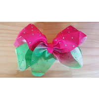8" bling bows [Colour: Pink/green]