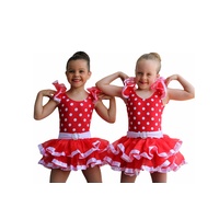 Spotty Flair Red and White tutu dress