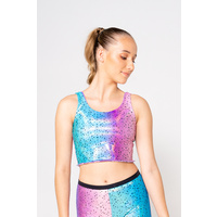 Sylvia P Stardust Reversible Cropped Singlet