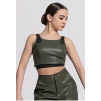 Faux Leather Top and Pants