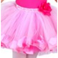 Rose Tutu Skirt with Petals