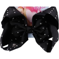 Bows 6" [Colour: Black with bling]