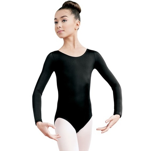 Long sleeve scoop neck leotard [Size: Intermediate Child]