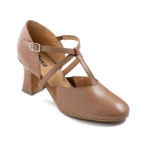 So Danca SD153 Broadway Cabaret T-strap 3" heel [Colour: Caramel]