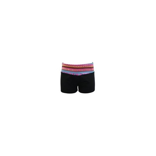 Aztec Floral Shorts Black - Junior (Size: Jnr Small)