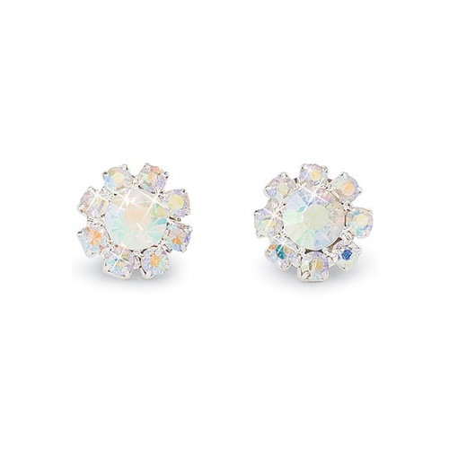 Iridescent Rhinestone Earrings