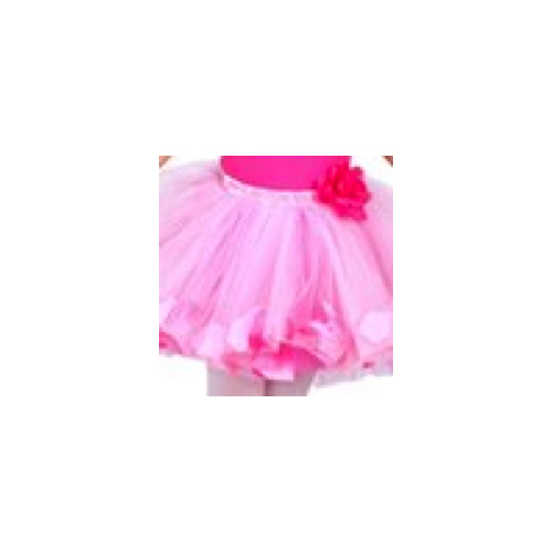 Rose Tutu Skirt with Petals (Colour: Pink; Size: Child Small)