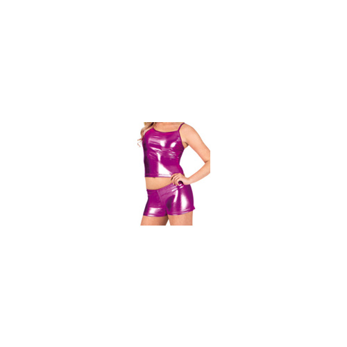 Adult Metallic Dance Top (Colour: Magenta; Size: MA)