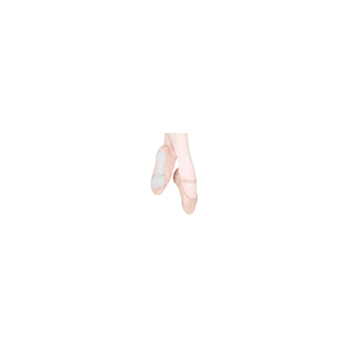 Adult Economy Leather Full Sole Ballet Shoe [Colour: Pink] [Size: 8]