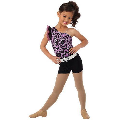 Heart Print Leotard Set